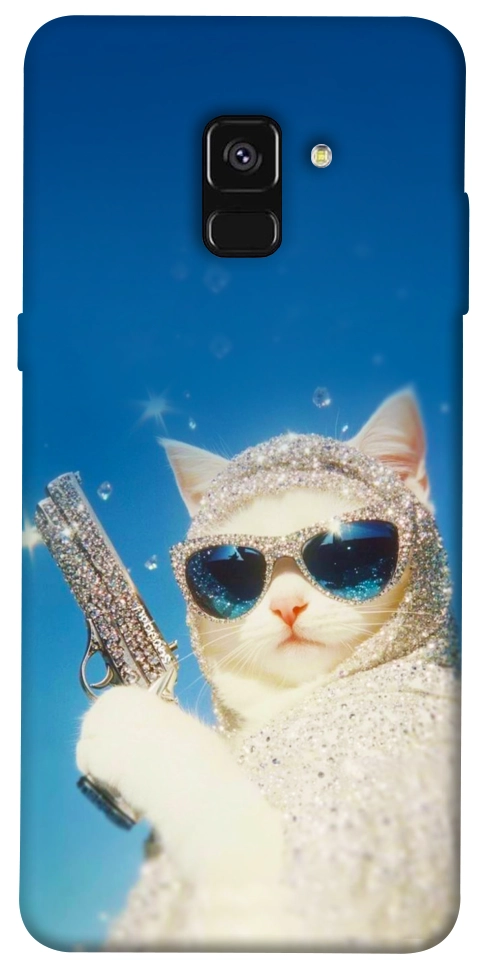 Чехол Diamond kitty для Galaxy A8 (2018)