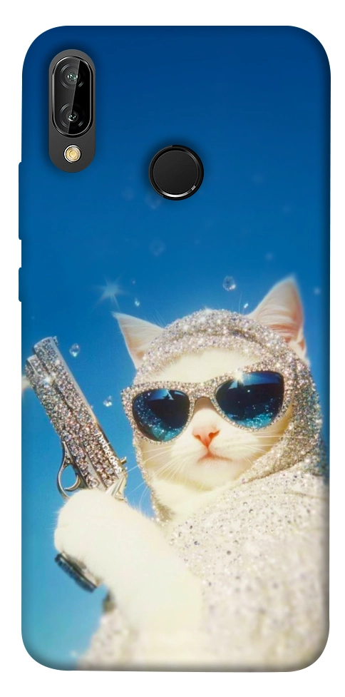 Чохол Diamond kitty для Huawei P20 Lite