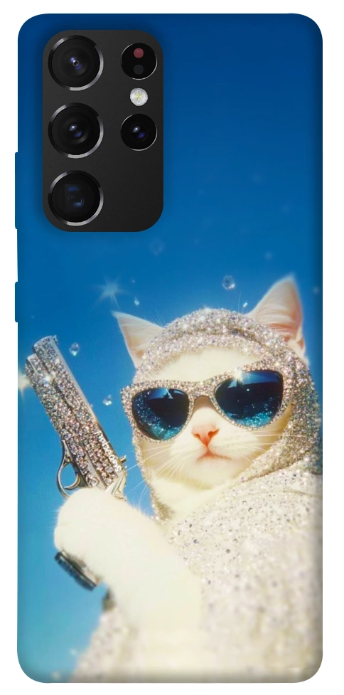 Чохол Diamond kitty для Galaxy S21 Ultra