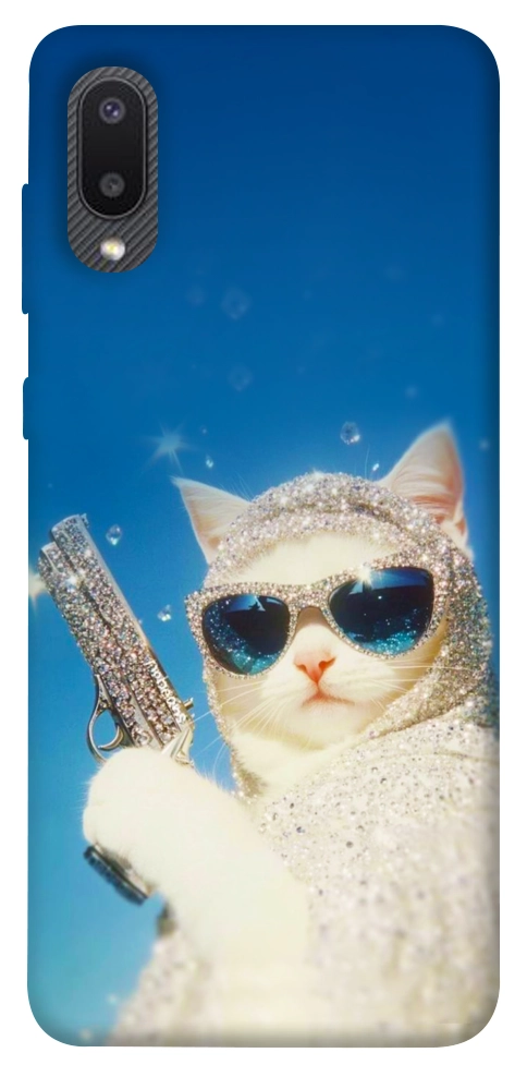 Чехол Diamond kitty для Galaxy A02