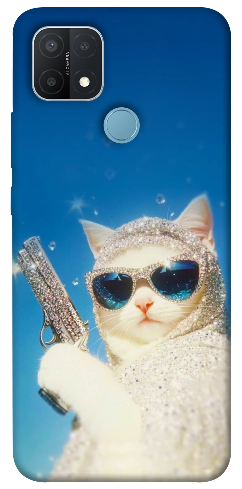 Чехол Diamond kitty для Oppo A15