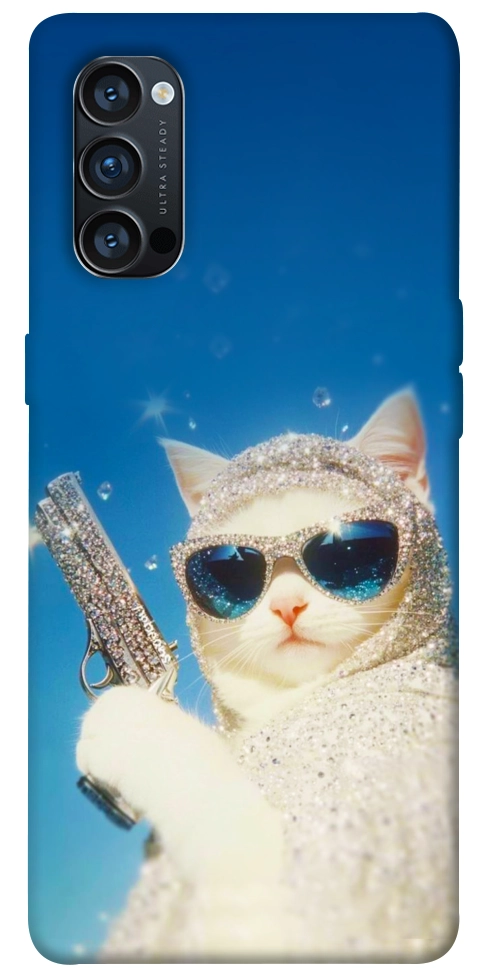 Чехол Diamond kitty для Oppo Reno 4 Pro 5G
