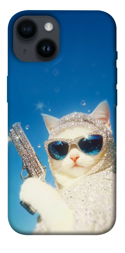 Чехол Diamond kitty для iPhone 14
