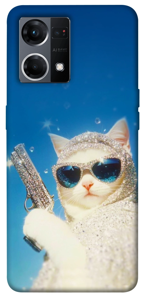 Чехол Diamond kitty для Oppo Reno 7 4G