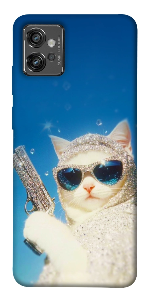 Чехол Diamond kitty для Motorola Moto G32
