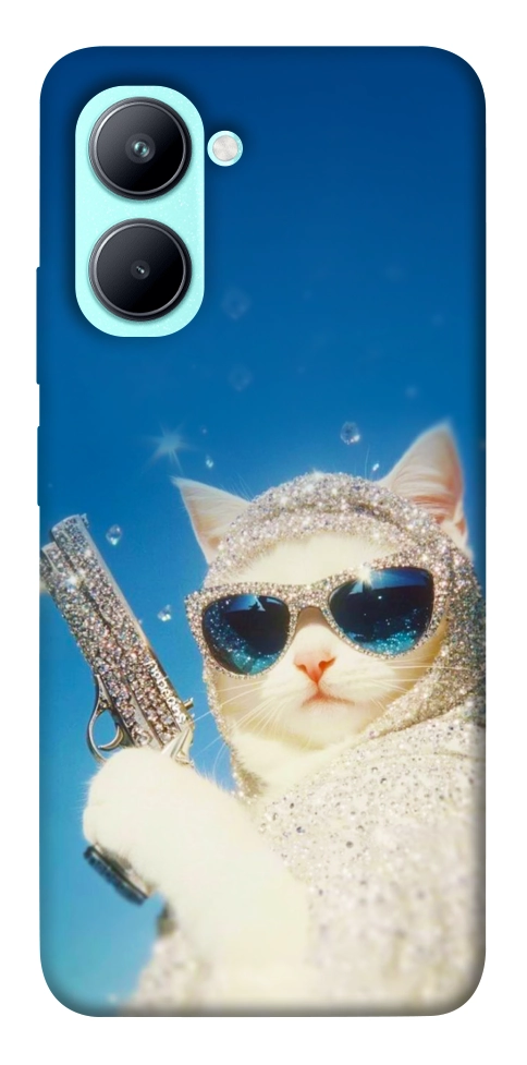 Чехол Diamond kitty для Realme C33