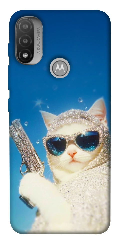 Чехол Diamond kitty для Motorola Moto E20