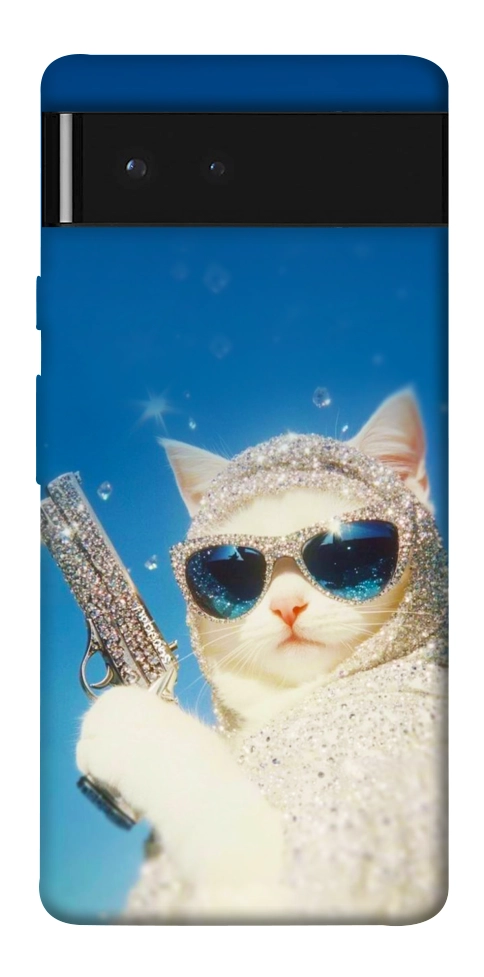 Чехол Diamond kitty для Google Pixel 6