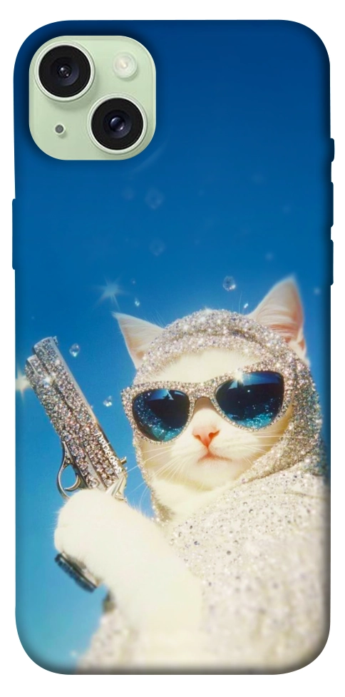 Чехол Diamond kitty для iPhone 15 Plus