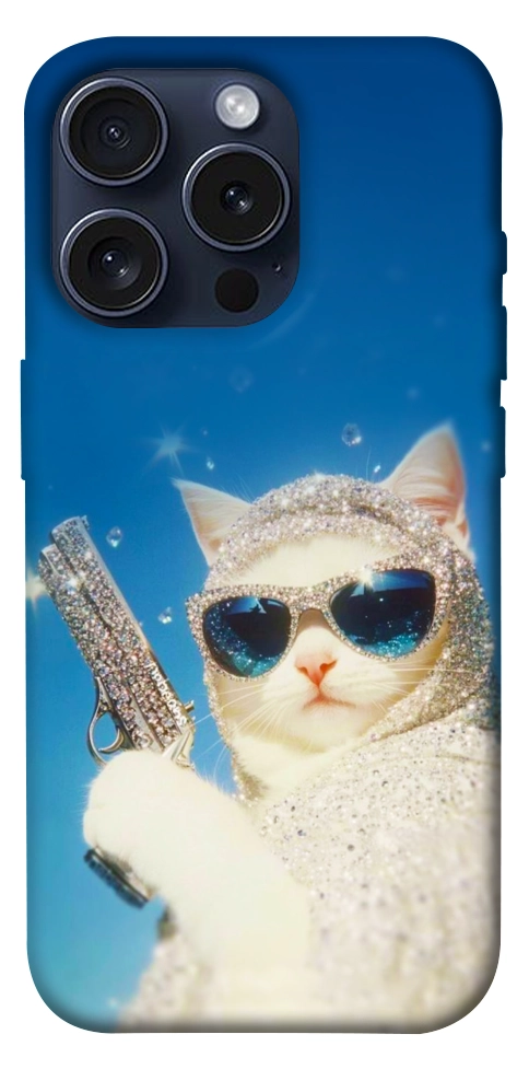 Чехол Diamond kitty для iPhone 15 Pro