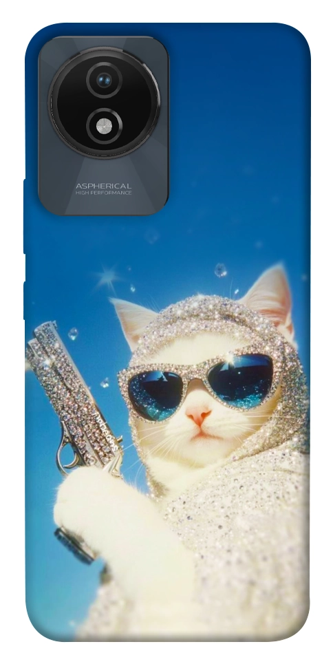 Чехол Diamond kitty для Vivo Y02