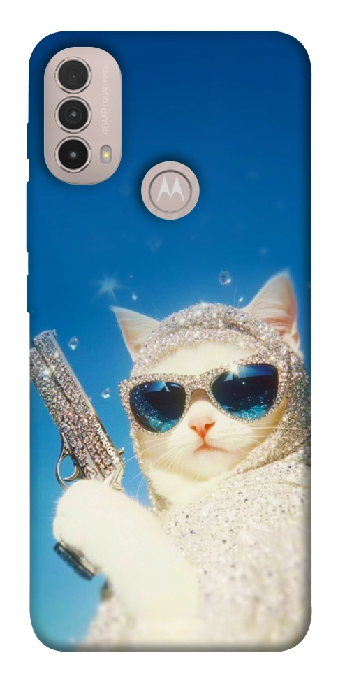 Чехол Diamond kitty для Motorola Moto E30