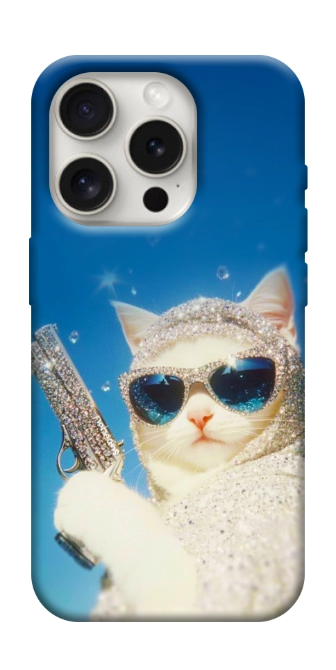 Чехол Diamond kitty для iPhone 16 Pro