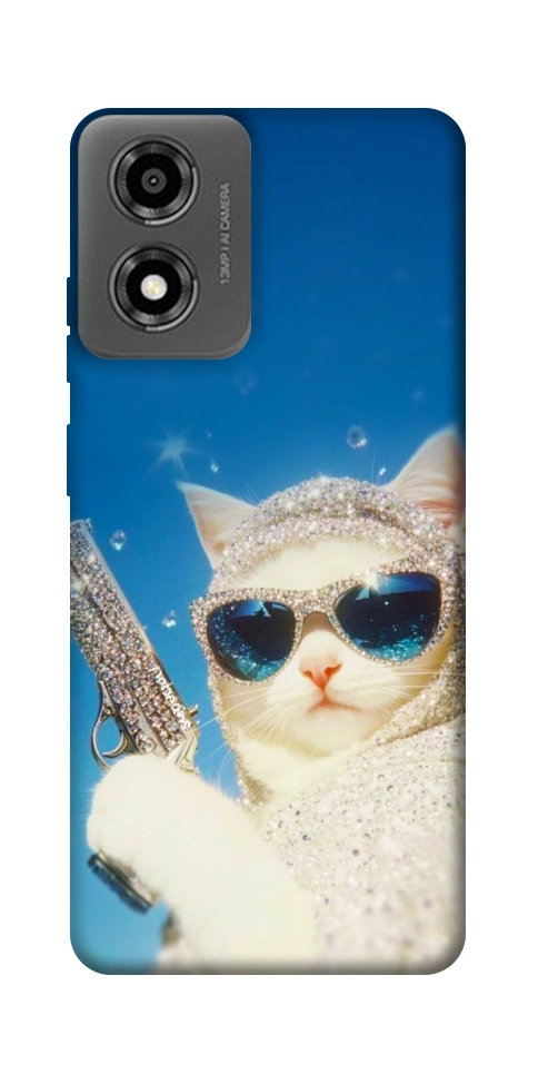 Чехол Diamond kitty для Motorola Moto E14