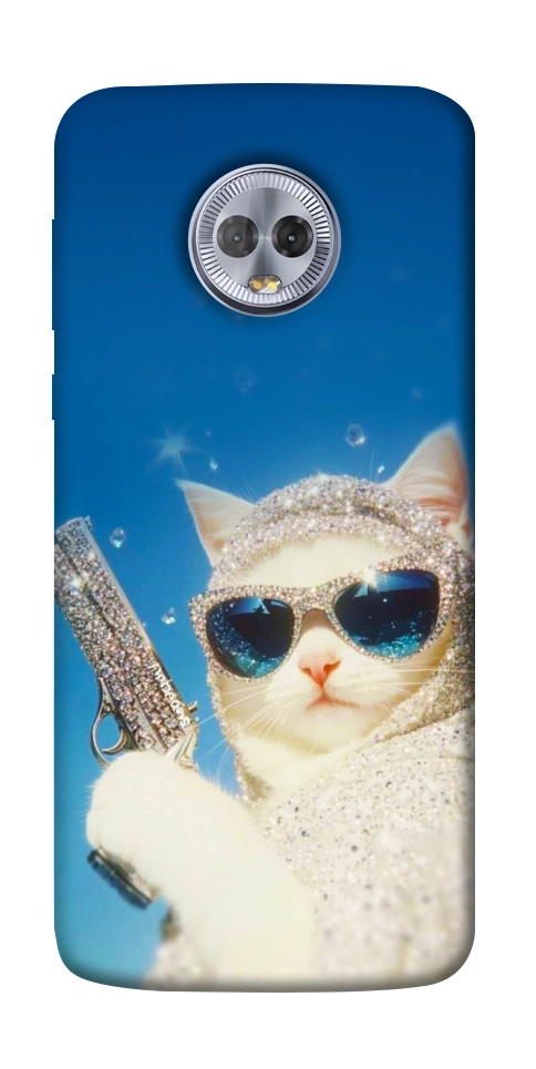 Чехол Diamond kitty для Motorola Moto G6 Plus