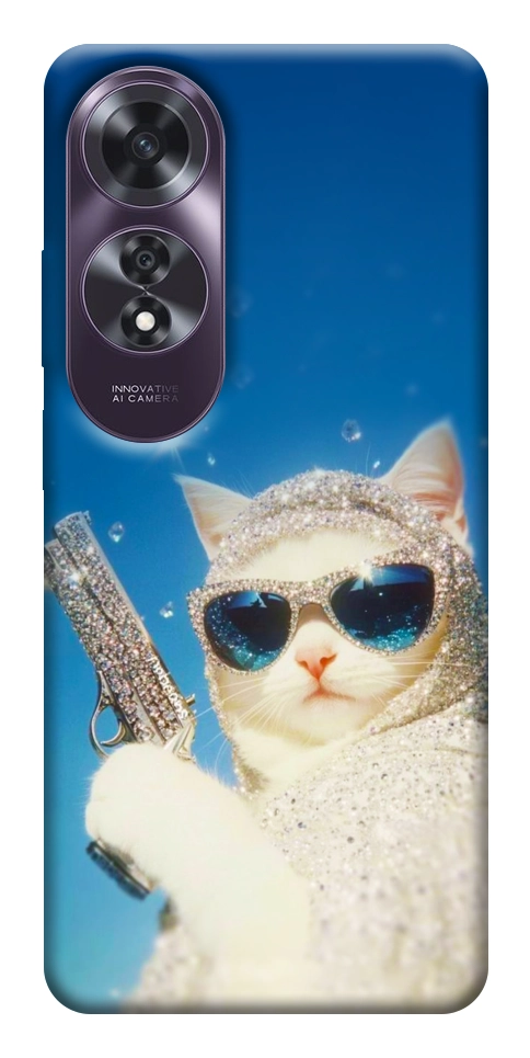 Чехол Diamond kitty для Oppo A60 4G
