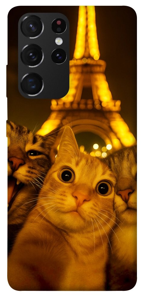 Чехол Paris selfie для Galaxy S21 Ultra