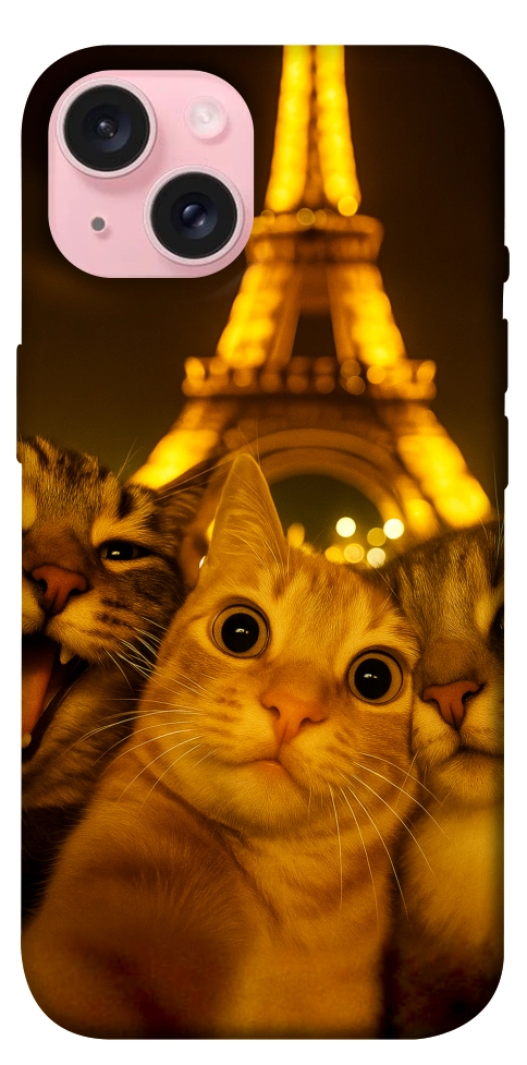 Чехол Paris selfie для iPhone 15