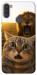 Чехол Shocked cat and lion для Galaxy A11 (2020)
