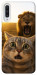 Чехол Shocked cat and lion для Galaxy A50 (2019)