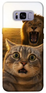 Чохол Shocked cat and lion для Galaxy S8+