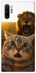 Чохол Shocked cat and lion для Galaxy Note 10+ (2019)