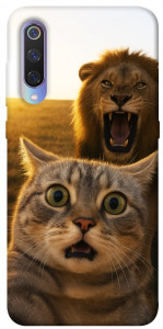 Чехол Shocked cat and lion для Xiaomi Mi 9