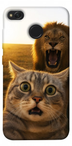 Чохол Shocked cat and lion для Xiaomi Redmi 4X