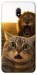 Чехол Shocked cat and lion для Xiaomi Redmi 8a