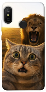 Чохол Shocked cat and lion для Xiaomi Redmi 6 Pro