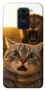 Чехол Shocked cat and lion для Xiaomi Redmi 10X