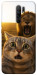 Чехол Shocked cat and lion для Xiaomi Redmi 9