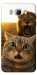 Чохол Shocked cat and lion для Galaxy J5 (2016)