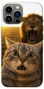 Чехол Shocked cat and lion для iPhone 12 Pro Max