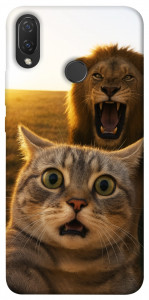 Чехол Shocked cat and lion для Huawei Nova 3i