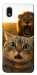 Чохол Shocked cat and lion для Galaxy M01 Core