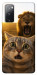 Чехол Shocked cat and lion для Galaxy S20 FE