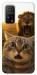 Чехол Shocked cat and lion для Xiaomi Mi 10T