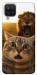 Чехол Shocked cat and lion для Galaxy A12