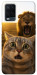 Чехол Shocked cat and lion для Oppo A54 4G