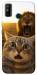 Чехол Shocked cat and lion для TECNO Spark 6 Go