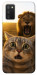 Чехол Shocked cat and lion для Galaxy A03s