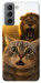 Чохол Shocked cat and lion для Galaxy S21 FE