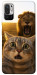 Чехол Shocked cat and lion для Xiaomi Poco M3 Pro