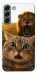 Чохол Shocked cat and lion для Galaxy S22+