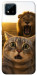 Чохол Shocked cat and lion для Realme C20