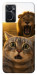 Чохол Shocked cat and lion для Oppo A76 4G