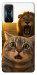 Чехол Shocked cat and lion для Xiaomi Redmi K50 Gaming