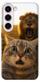 Чохол Shocked cat and lion для Galaxy S23+