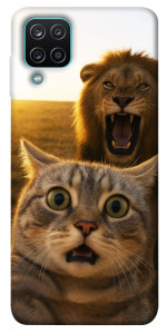 Чехол Shocked cat and lion для Galaxy M12